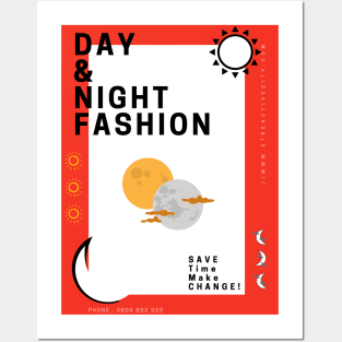 Day and Night Fashion T-SHIRT Men, Women, Kids, Diary, Wall Art Decor, Shopping Posters and Art